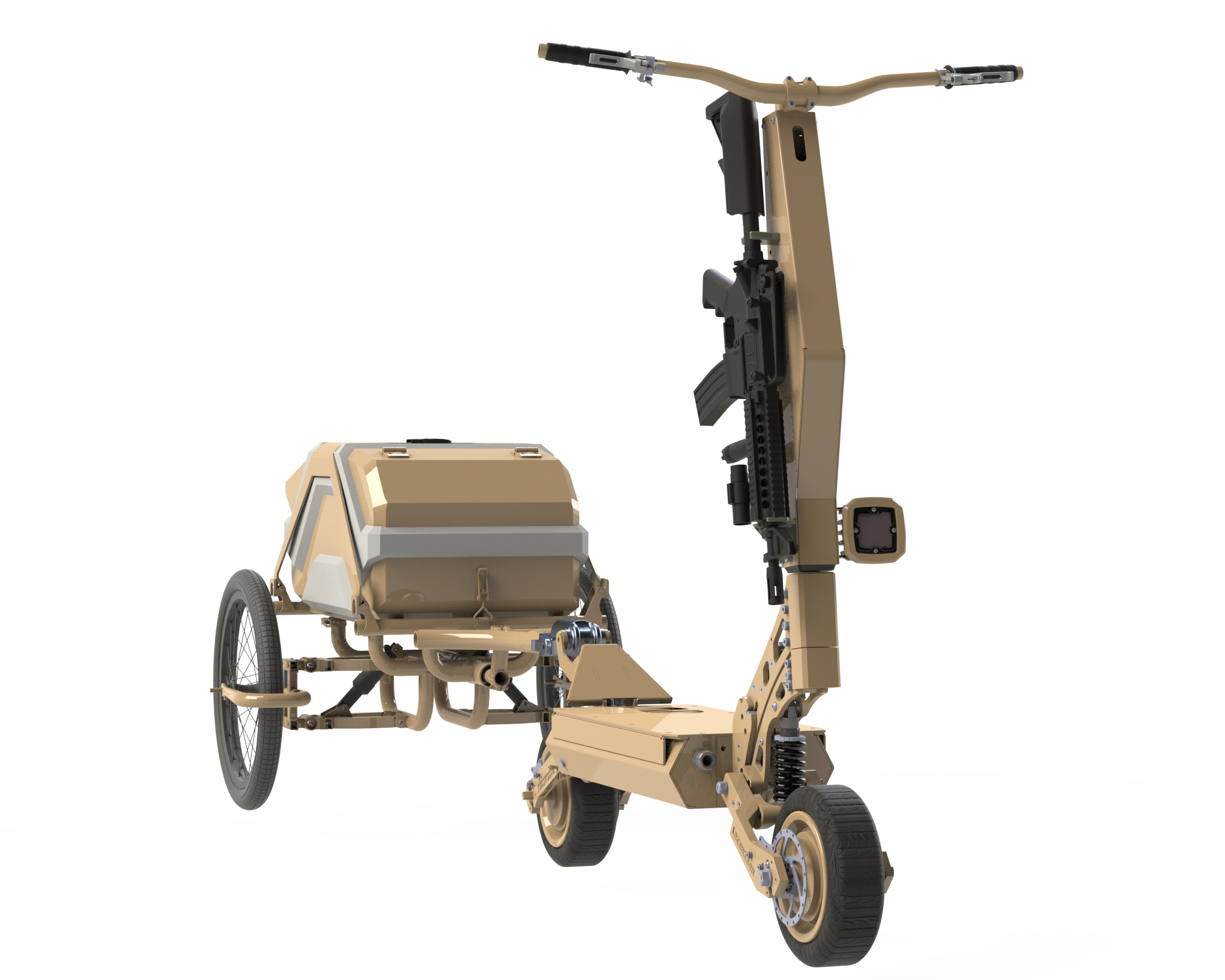 StewTech Tactical Scooter with Weapon Mount